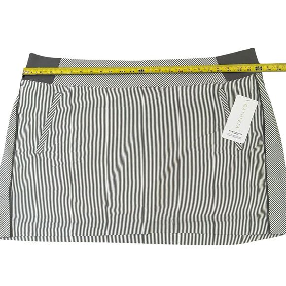NWT Athleta Brooklyn‎ Textured 16" Skort Size 26 Gray Striped - Picture 3 of 7